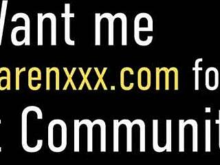 Blonde milf Karen Fisher with big tits pussy fucks Carey and Dee in the kitchen.