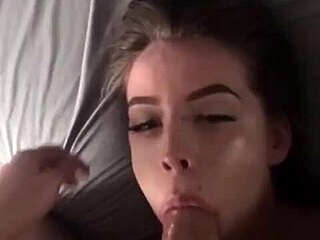 Face fucking a teen with a monster cock for a messy facial finish