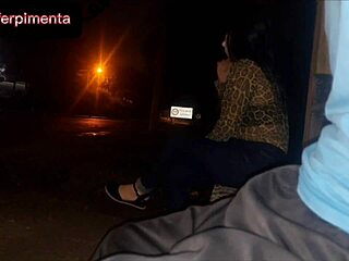 I Boldly Expose Myself to the Curvy Brunette at the Bus Stop