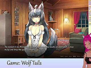 i, lewdneko, am playin' wolf tails with some cute lesbian hentai action.
