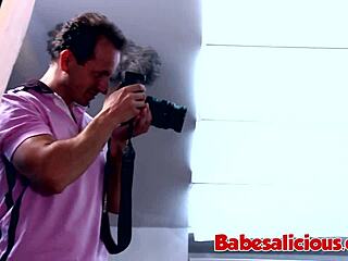 blonde babe feels intense pleasure in group bang