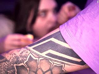 Girlfriend GIVES BLOWJOB with vape in teeth