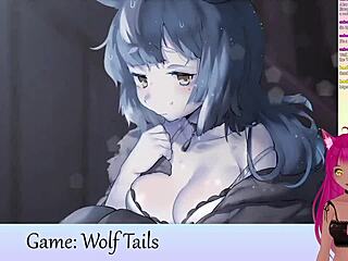 i, lewdneko, am playin' wolf tails with some cute lesbian hentai action.