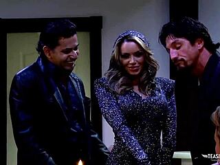 naughty blonde maid servicing big dick with blowjob and doggystyle on sofa for facial