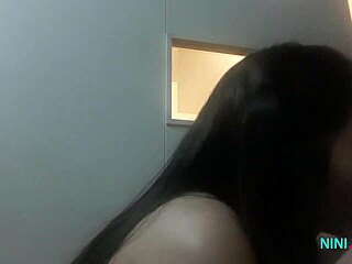 Linda lets me cum on her cute face and swallows it all!