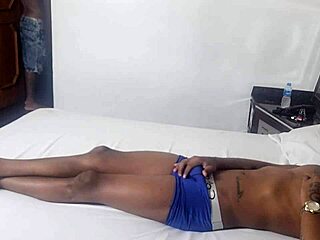 behind the scenes, the skinny brunette teen takes monster cock as easter present