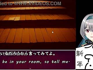 A hero faces the bunny-girl forest trial with machine-translated subtitles