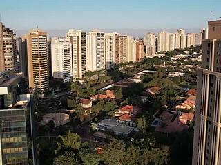 Behind the Scenes: Latina MILF's Athletic Body Shines in Casting with Big Tits and Cum