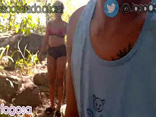 hey, wanna see me fuck that ebony big ass at the waterfall?