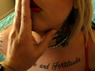 Tattooed Milf Slut Deepthroats and Gets Face Fucked