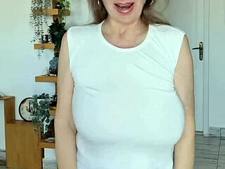 mariaold milf teasing you with huge bouncing boobs