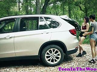 petite teen roughed up and facialized in hardcore scene