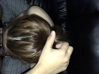 Asian girl gives a tight blowjob in this alluring sex tape