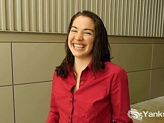 Yanks Amateur Babe Lilith Masturbating Hard in Bathroom with Shaved Pussy