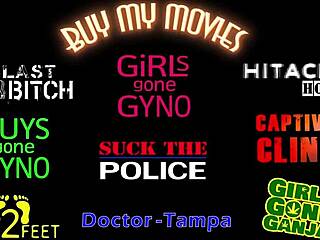 doctor tampa gives nicole luva her first gyno exam using gloved hands with nurse aria nicole helping at doctor-tampacom