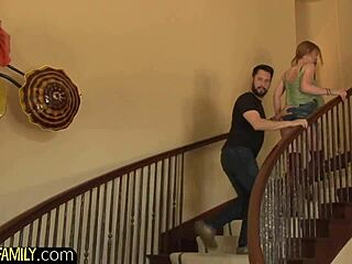 milf and teen drilled in taboo threesome