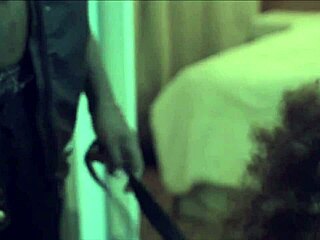 Giovana Bombom tied and dominated by Nego Catra during blowjob