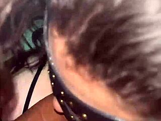 I suck his cock and my tit's get full of cumshot