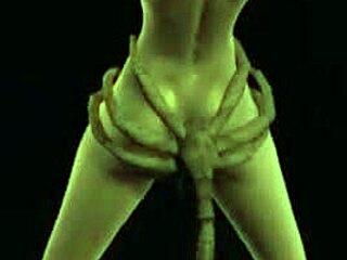 Lady Bug with Big Tits Gets Breeded Hard by Alien Monster