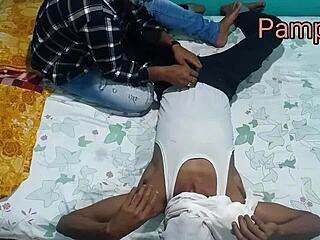 my stepbrother pounds me hard with hindi moans