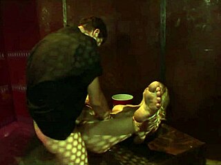 Cherry sucks through bars before hard anal action