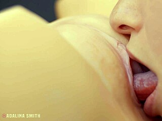 tantaly close-up asmr: lina's first pussy lick