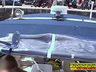 three amateur lesbians fuck with strapon in sex shop!