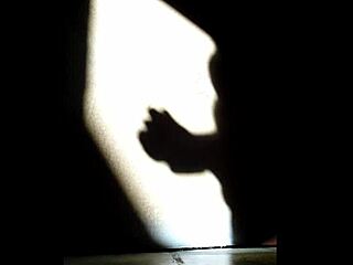 Wow, shadow play while touching myself is so hot! 🥵 Can’t stop this solo fun!