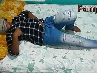 my stepbrother pounds me hard with hindi moans