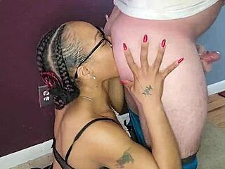 Ebony Whore Sucking Her Black Master's Ass And Cock In BDSM Session