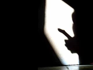 Wow, shadow play while touching myself is so hot! 🥵 Can’t stop this solo fun!