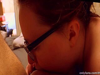 College Student Sucks Cock Deep for Cumshot Down Throat