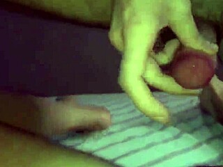 Husband watches wife get pussy teased by old eaters in close-up