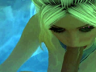 In the jacuzzi, asian cosplay girl gives pov blowjob in uncensored 3d hentai fetish.