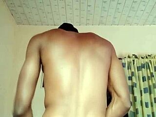 Wow! Nigerian Hunk Wanking Hard, Showing Off His Hot Ass at Home!