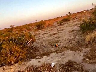 BBW bends over for massive BBC outdoors!