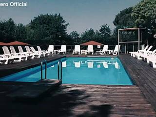 friend warns about cumming inside during bush fuck