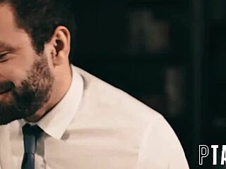 office manager tricks tiffany watson into fucking for a sneaky promotion.