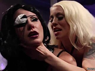 Bound Lesbians Spank And Anal Fuck