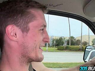 Luna Star takes over the bus and fucks a couple of guys for cash in public