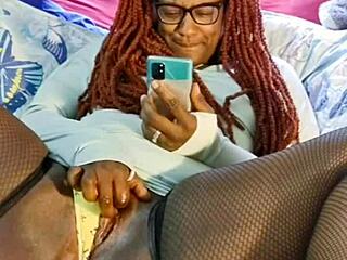 Ebony Wife Spreads Lovely Legs for Dildo Play in Homemade Preview