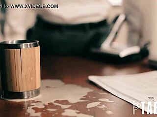 office manager tricks tiffany watson into fucking for a sneaky promotion.