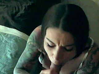 Felicity feline enjoys sucking dick at home with amateurs