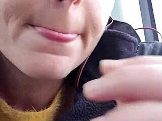 i'm touchin my pussy on the train, feelin so horny and wet...