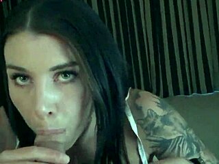 Felicity feline enjoys sucking dick at home with amateurs