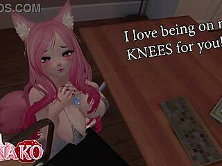 Catgirl Bounces Wildly and Begs for More Cum in Anime Scene. Her Big Tits Get Covered Completely.