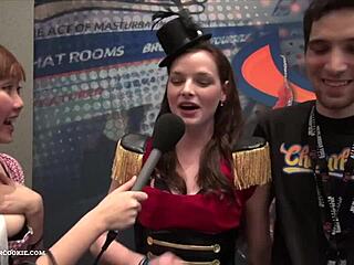 Fionna and Jimmy's Chaturbate video showcasing big tits at AE expo