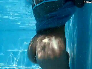 Naked Bonnie Dolce Dives UNDERWATER in Pool