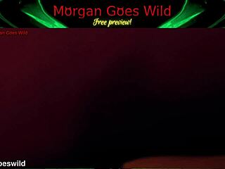 Morgan goes wild with monster cock?
