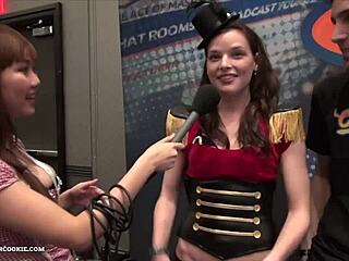 Fionna and Jimmy's Chaturbate video showcasing big tits at AE expo